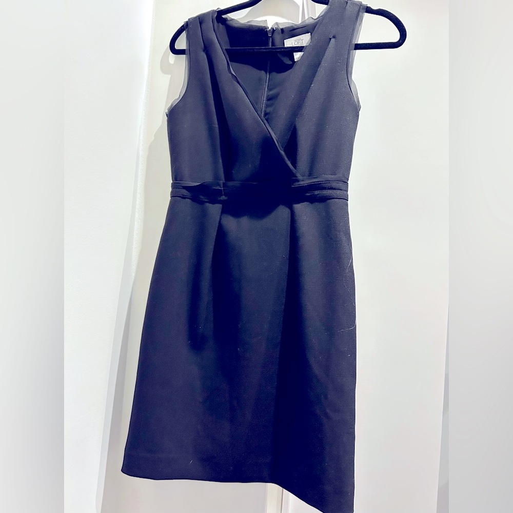 Barely worn Ann Taylor Loft Black Cocktail Dress Size 2